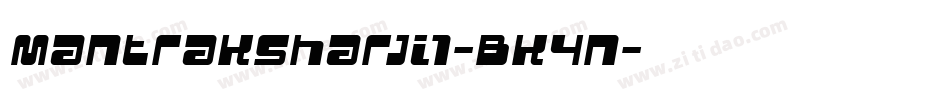 MantraksharJi1-BK4n字体转换