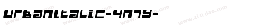 UrbanItalic-4n7Y字体转换