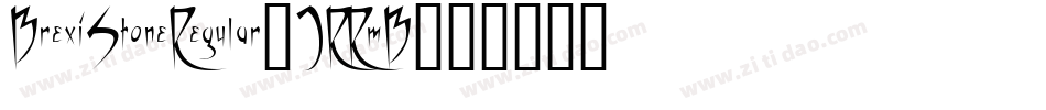 BrexiStoneRegular-JRRmB字体转换