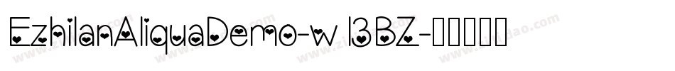 EzhilanAliquaDemo-w13BZ字体转换