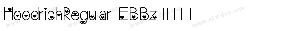 HoodrichRegular-EBBz字体转换