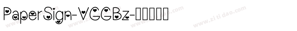 PaperSign-VGGBz字体转换