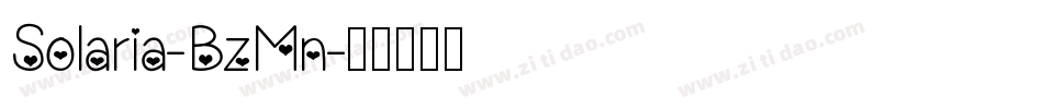 Solaria-BzMn字体转换