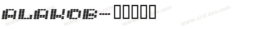 Alakob字体转换
