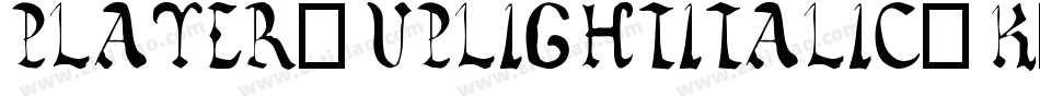 Player1UpLightItalic-K9XD字体转换 Player1UpLightItalic-K9XD字体转换