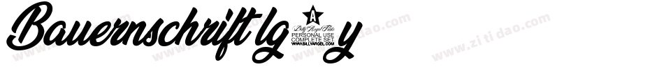 Bauernschrift-lg5y字体转换