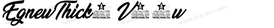 EgnewThick2-V58w字体转换