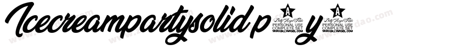 Icecreampartysolid-p5y1字体转换