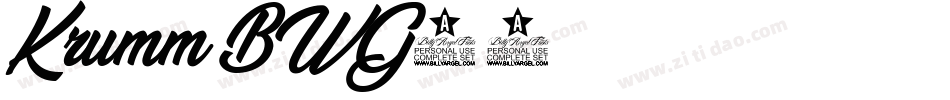 Krumm-BWG58字体转换