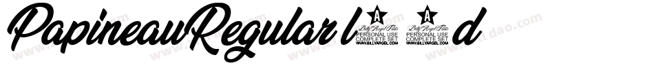 PapineauRegular-l58d字体转换