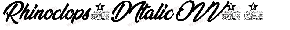 Rhinoclops3DItalic-OVV58字体转换