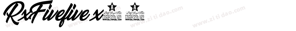 RxFivefive-x58字体转换