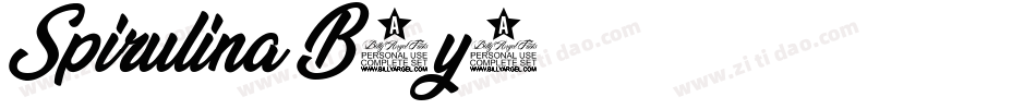 Spirulina-B5y3字体转换
