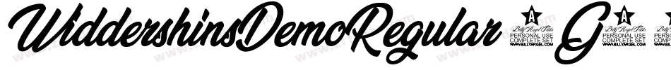 WiddershinsDemoRegular-3G58字体转换