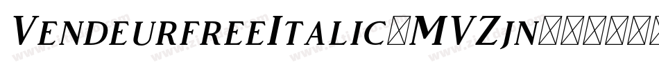 VendeurfreeItalic-MVZjn字体转换