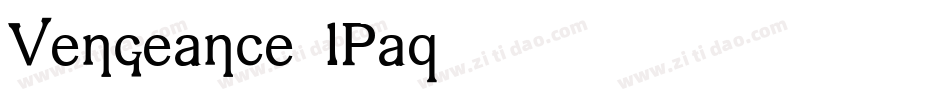 Vengeance-lPaq字体转换