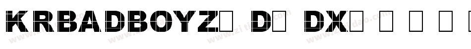 KrBadBoyz-D0Dx字体转换
