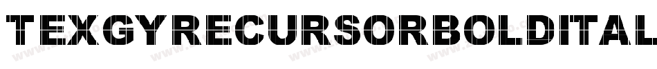 TexgyrecursorBolditalic-JEDx字体转换