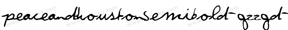 PeaceAndHoustonSemiBold-qZZgd字体转换