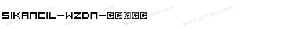 SiKancil-WZdn字体转换