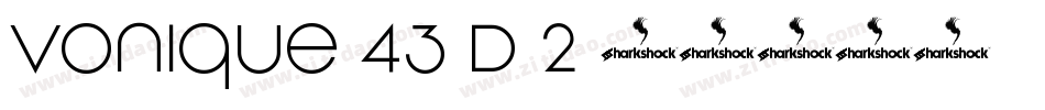 Vonique-43-D-2字体转换