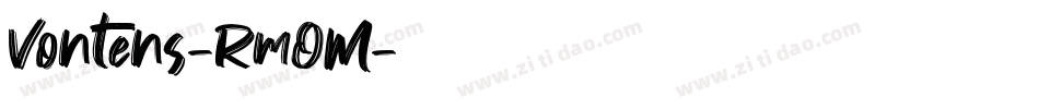Vontens-RmOM字体转换