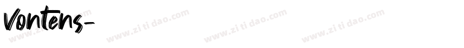 Vontens字体转换