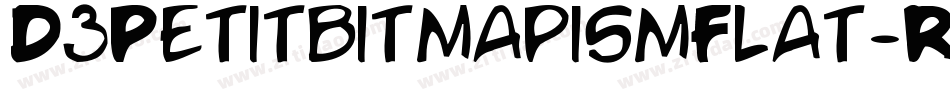 D3PetitbitmapismFlat-RpOo字体转换