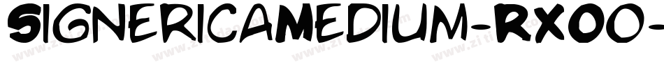 SignericaMedium-RXOo字体转换
