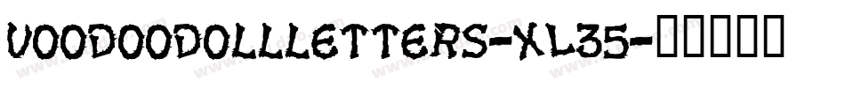 Voodoodollletters-xL35字体转换