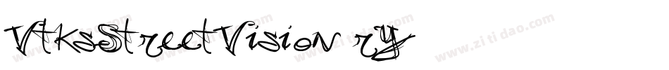 VtksStreetVision-rY38字体转换