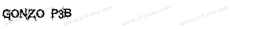 Gonzo-P3B字体转换 Gonzo-P3B字体转换