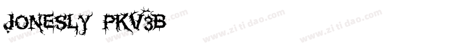 Jonesly-PKV3B字体转换 Jonesly-PKV3B字体转换