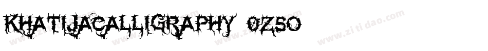 KhatijaCalligraphy-0Z5o字体转换 KhatijaCalligraphy-0Z5o字体转换