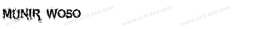 Munir-WO5O字体转换