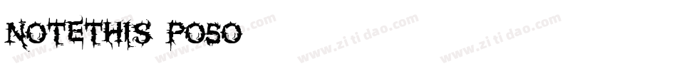 NoteThis-po5O字体转换