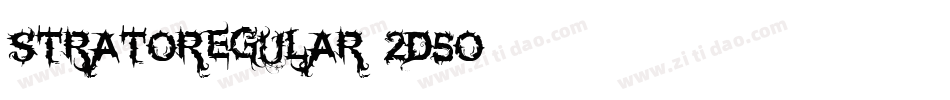 StratoRegular-2d5o字体转换