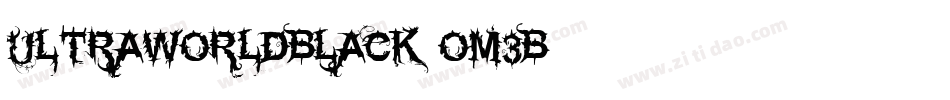 UltraworldBlack-oM3B字体转换