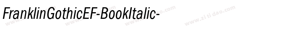FranklinGothicEF-BookItalic字体转换