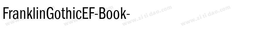 FranklinGothicEF-Book字体转换