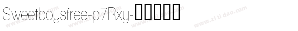 Sweetboysfree-p7Rxy字体转换