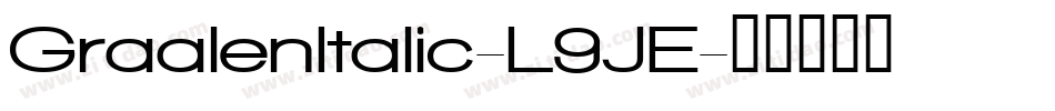 GraalenItalic-L9JE字体转换