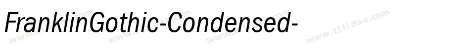 FranklinGothic-Condensed字体转换