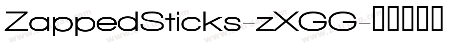 ZappedSticks-zXGG字体转换