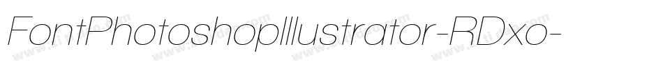 FontPhotoshopIllustrator-RDxo字体转换 FontPhotoshopIllustrator-RDxo字体转换