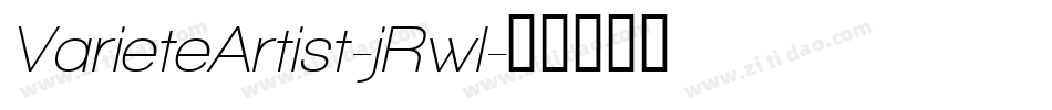 VarieteArtist-jRwl字体转换