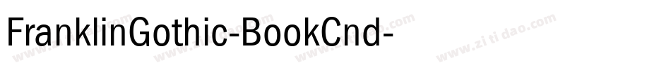 FranklinGothic-BookCnd字体转换