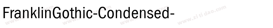 FranklinGothic-Condensed字体转换