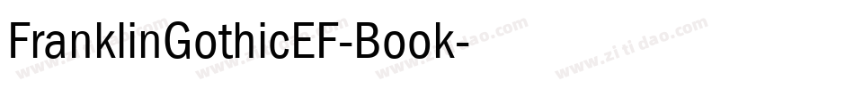 FranklinGothicEF-Book字体转换