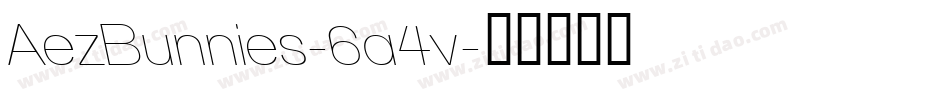 AezBunnies-6a4v字体转换